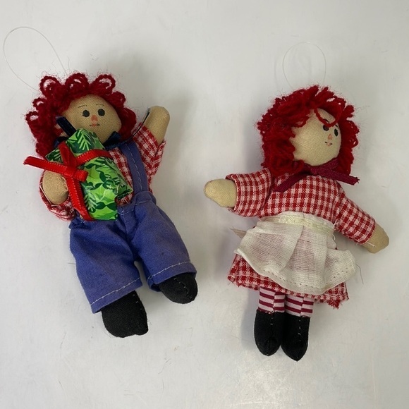 RAGGEDY ANN & ANDY ORNAMENTS - Picture 1 of 3
